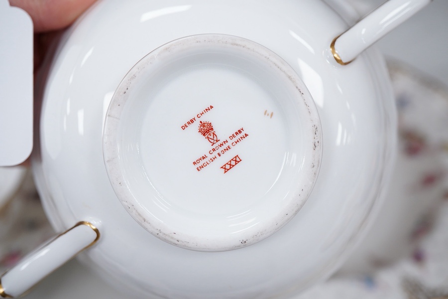 A Royal Crown Derby Royal Antoinette tea set